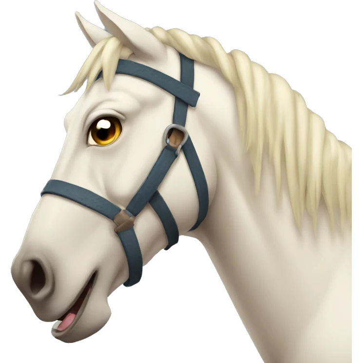 Giant horse crying emoji