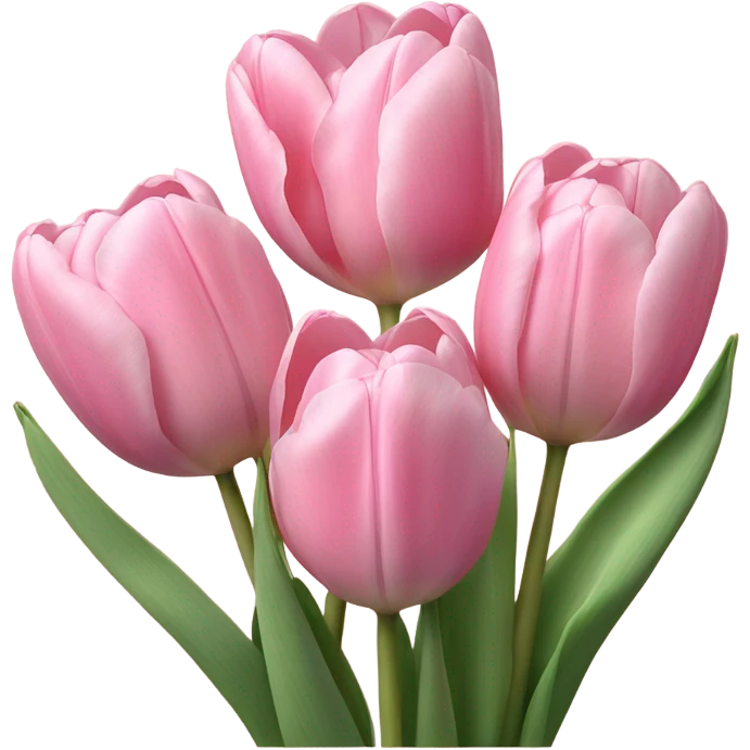 Bouquet of pink tulips emoji