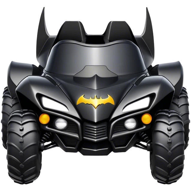 batmobile atv with a smile emoji