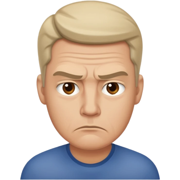 A man contemplating leaving his wife and kids emoji
