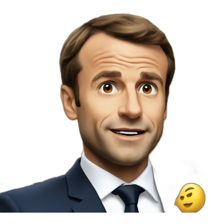Macron explosing emoji