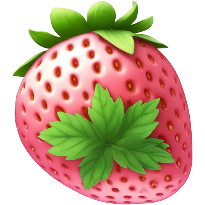 a pink strawberry  emoji