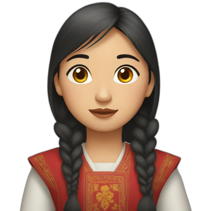 Kyrgyz girl emoji