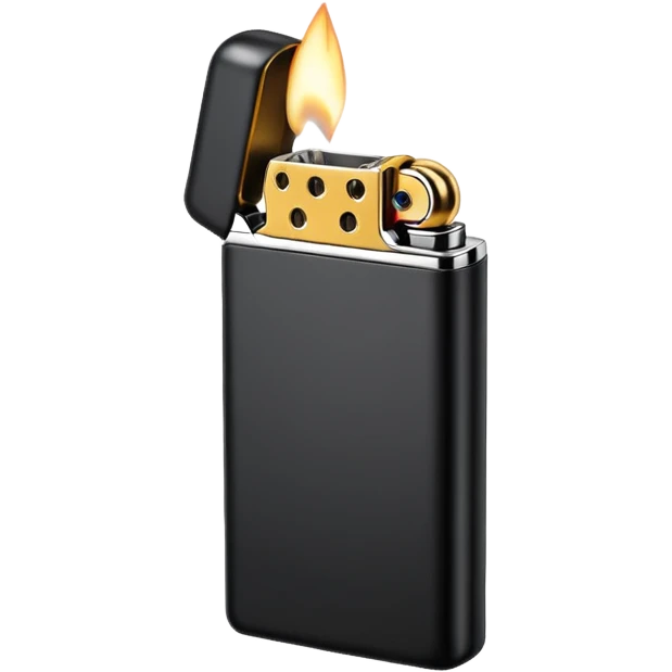 black lighter emoji