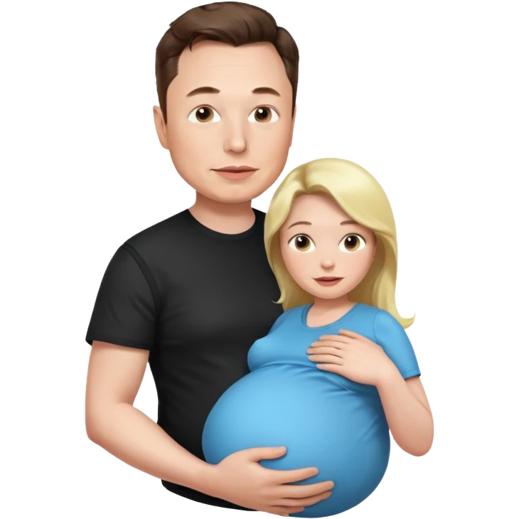 pregnant elon musk man emoji