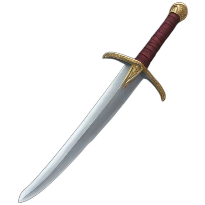 bended sword emoji