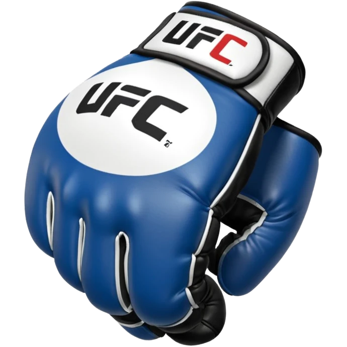 Black and white UFC Glove emoji