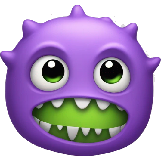 A cute monster emoji