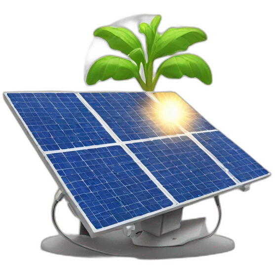 solar panel with sun emoji