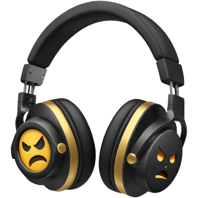 angry headphones emoji
