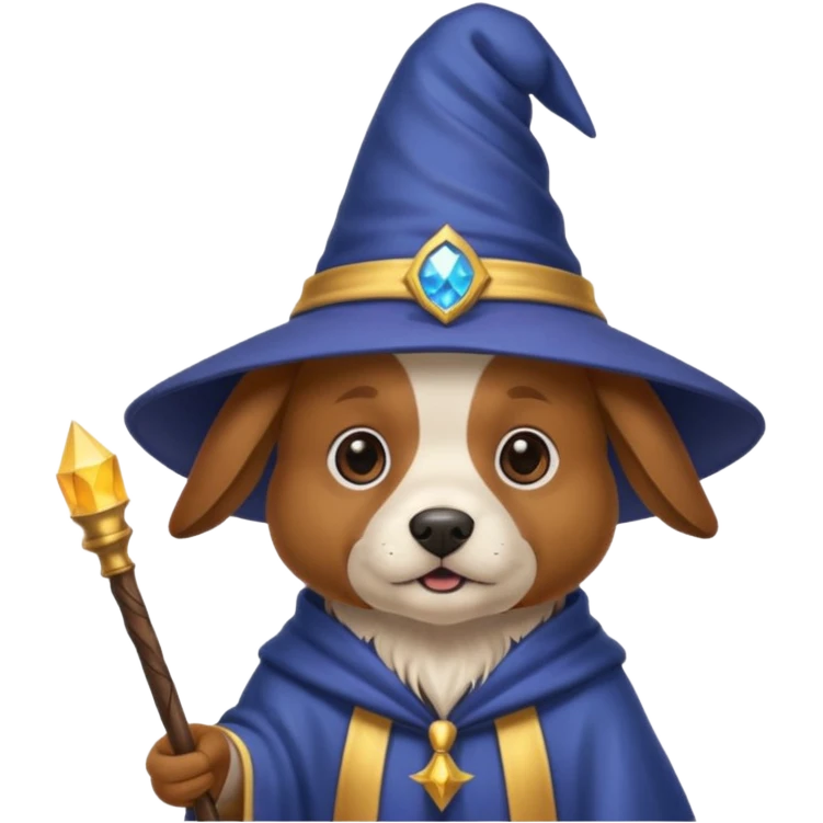 Dog wizard emoji
