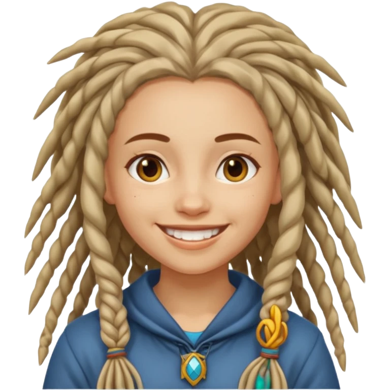 slavic girl with dreadlocks emoji