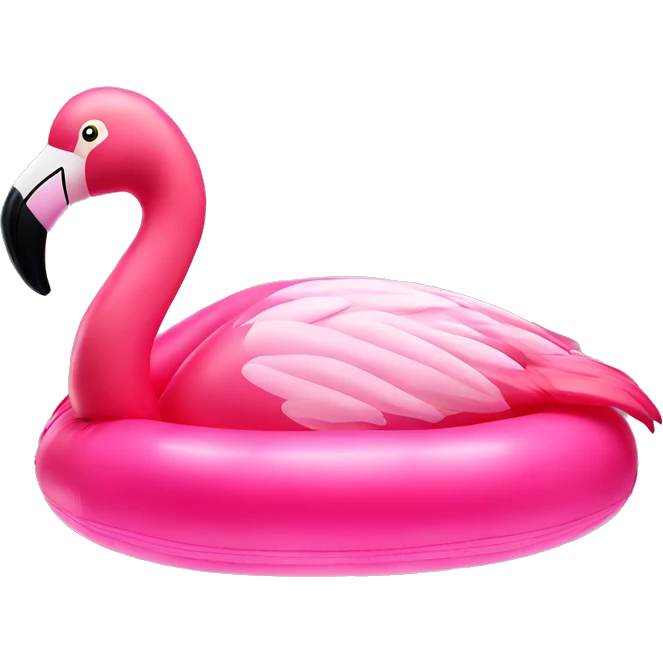 flamingo inflatable pool toy emoji
