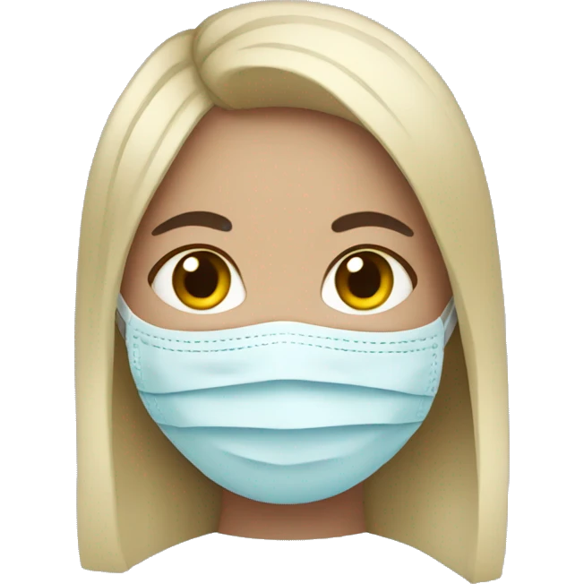girl with face mask emoji