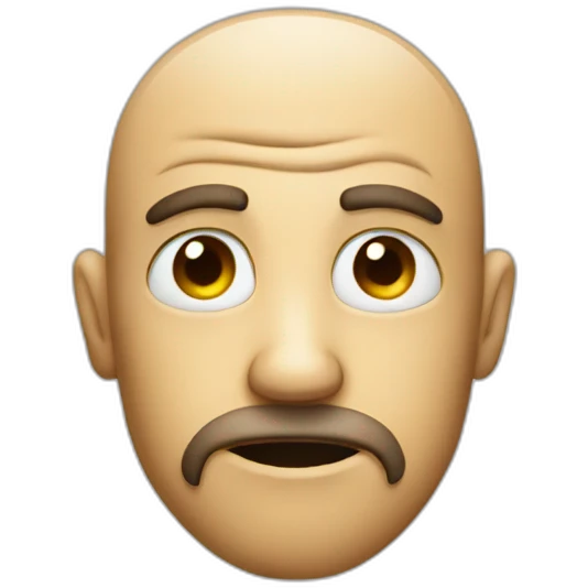 Suspicious face emoji