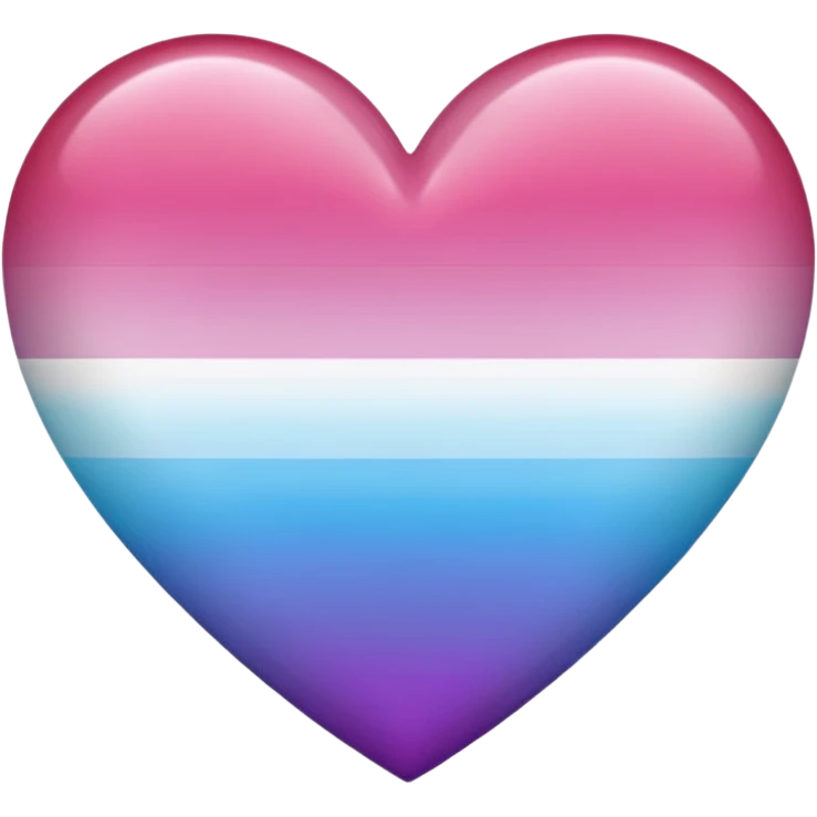 heart with demigirl pride flag colors emoji
