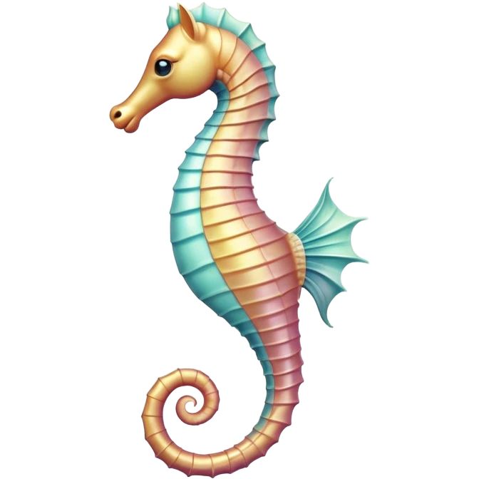 Cinematic Realistic Noble Sea Horse Portrait Emoji, Poised and graceful, with a slender, curved body and an elegantly arched neck adorned with finely detailed, shimmering scales in soft pastel hues, and gentle, focused eyes, rendered with lifelike texture and natural light; high shine, intelligent and serene, styled with an air of oceanic elegance, focused and attentive, soft glowing outline, capturing the essence of a watchful and confident sea horse that appears to drift out of the screen with effortless grace! emoji