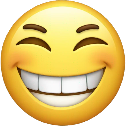 Laughing emoji with it pointing emoji
