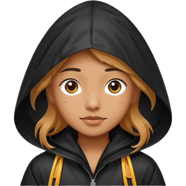 black Raincoat Pedestrian  emoji