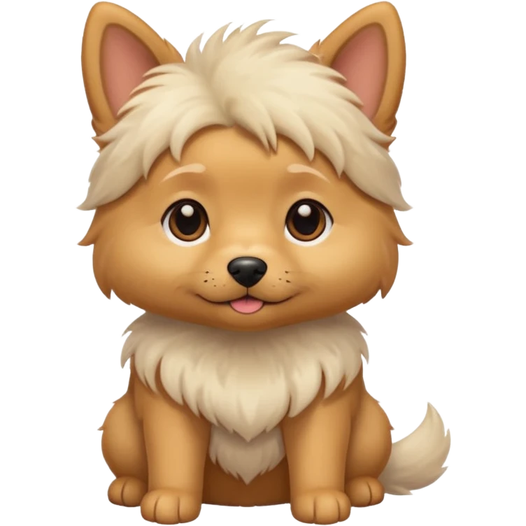 щпиц со светлой шерстью emoji