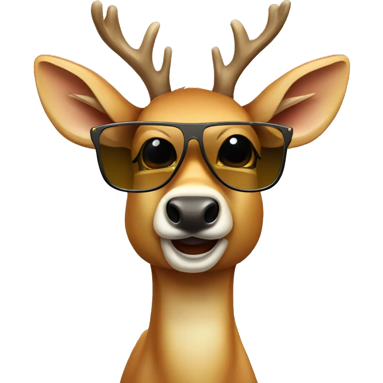 Deer with sun glasses  emoji