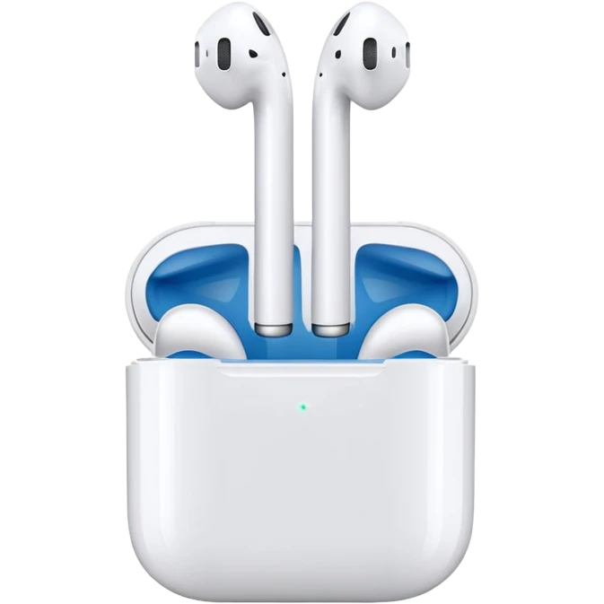 EarPods headphones, white emoji