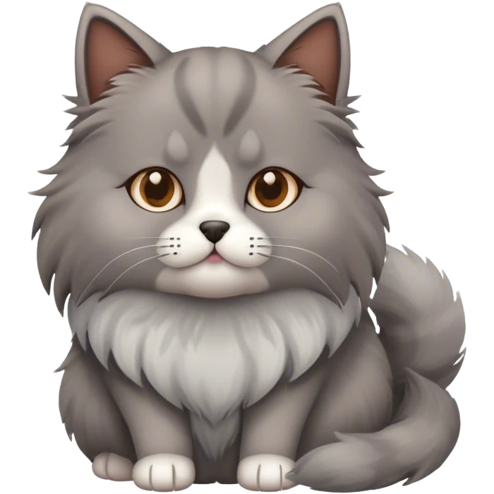 Dog wearing a cat  emoji