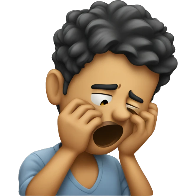 A person smelling something bad  emoji