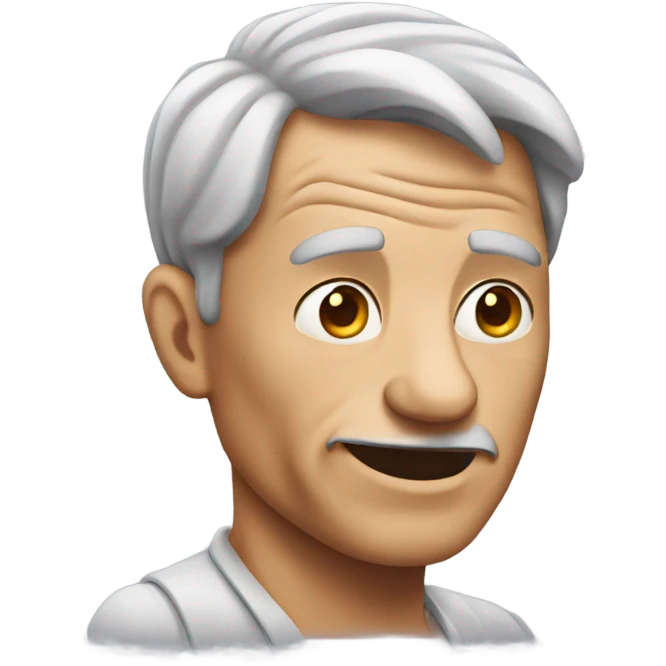 Wrinkly man  emoji