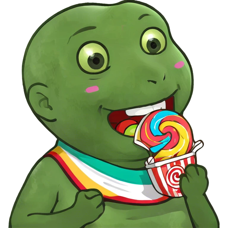 Baby eating candy  emoji