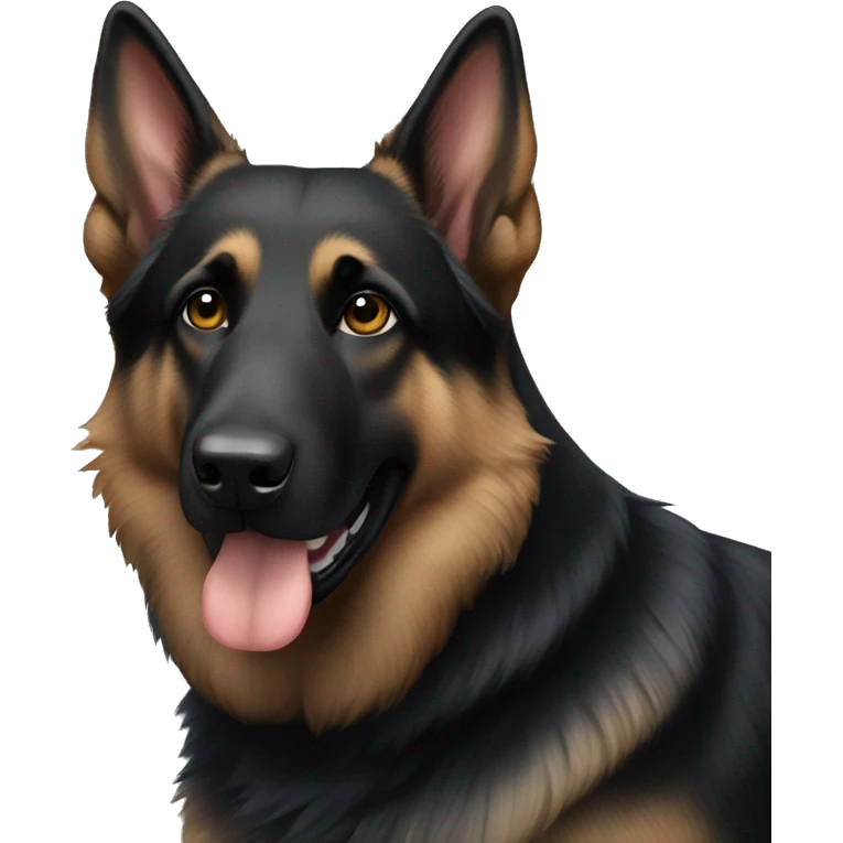 Black German Shepherd emoji