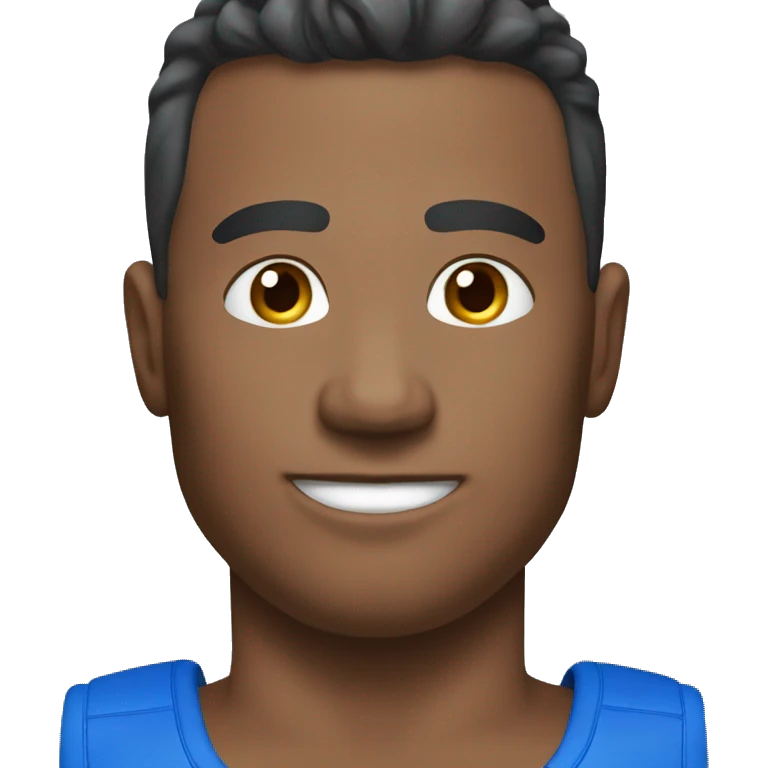 sport man in blue sport suit emoji