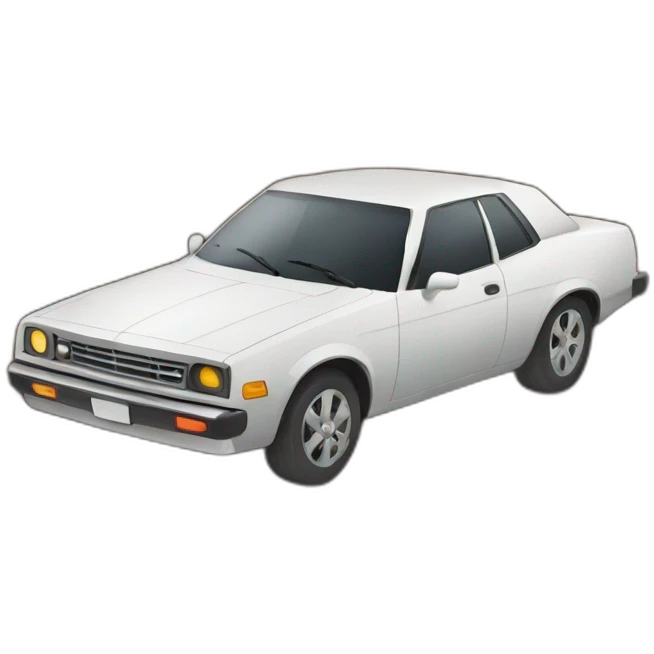 Car in ground  emoji