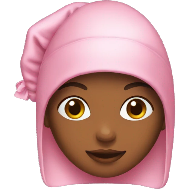 girl emoji wearing silk bonnet emoji