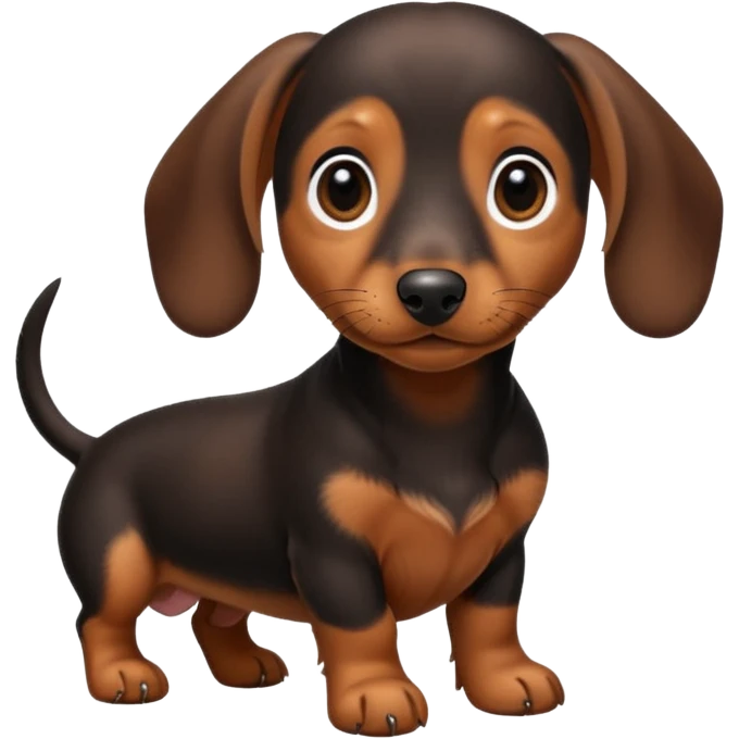 a dochshund puppy emoji
