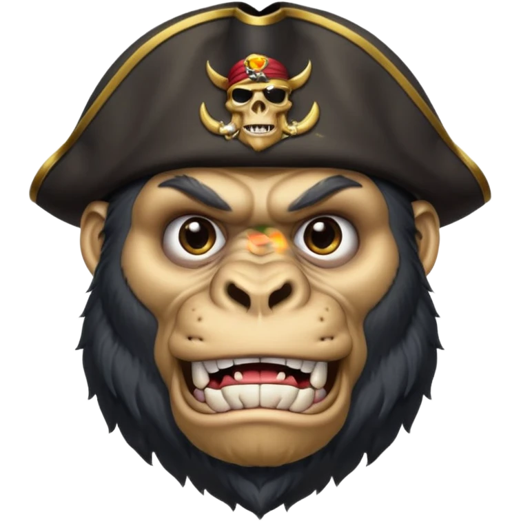 pirate gorilla emoji