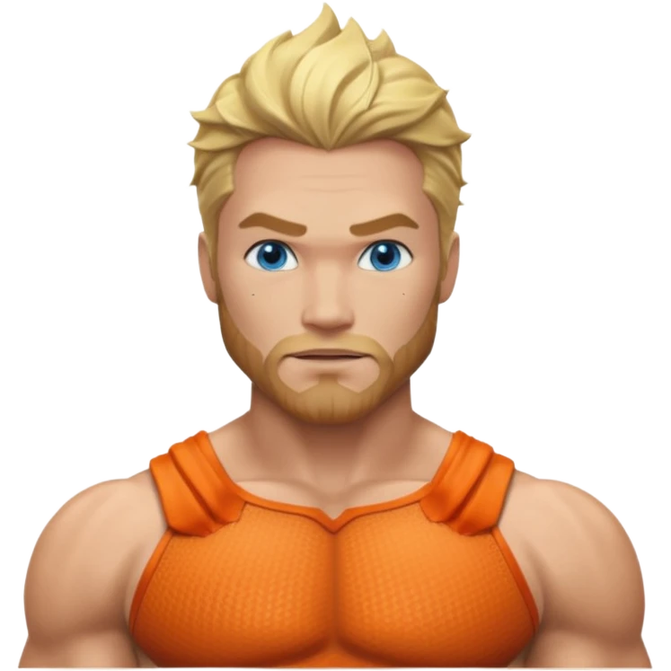 Aquaman with blue eyes emoji