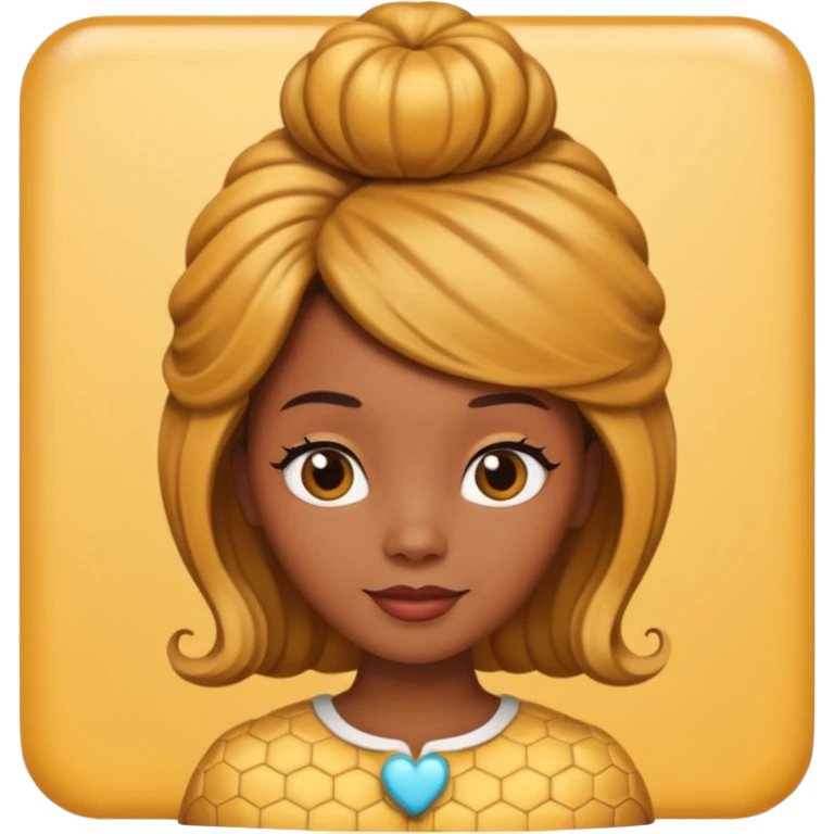heart with a 1960s hairdo emoji