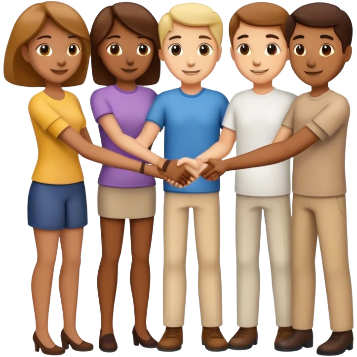 shake hands with the other person in the group  emoji