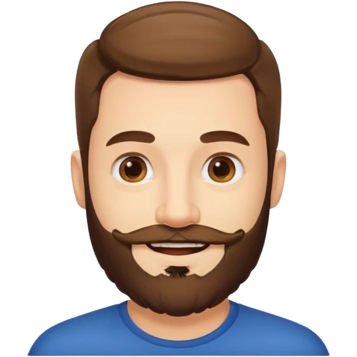 the man with a beard only on his chin emoji