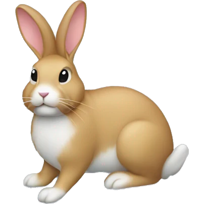 Rabbit snow globe emoji