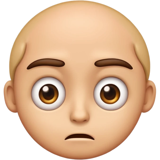 Emoji with wide eyes and look bored emoji