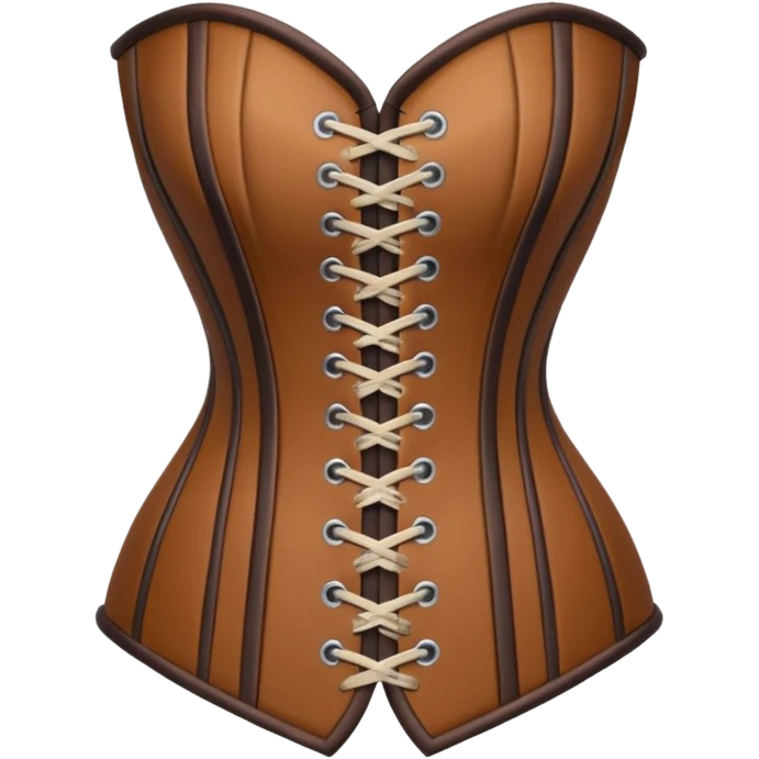 brown corset emoji