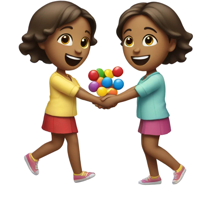 M&M two girls emoji