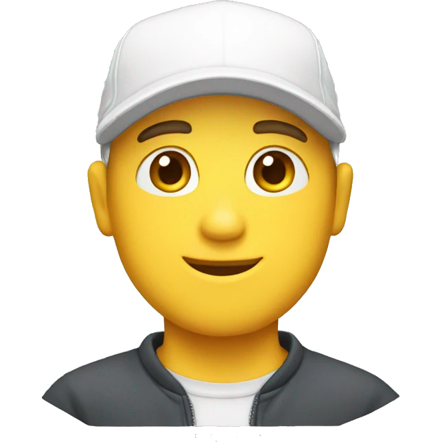 White cap guy emoji