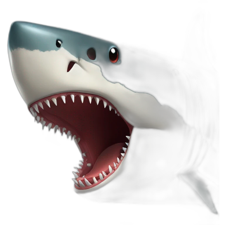 Megalodon qui avale spiderman emoji