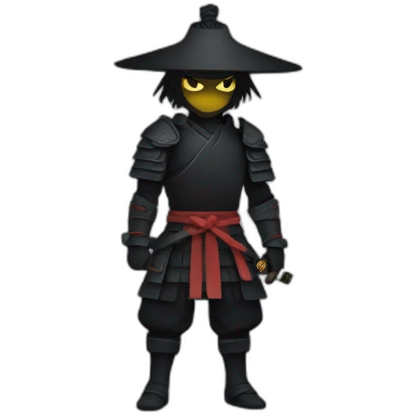 Shadow samurai emoji