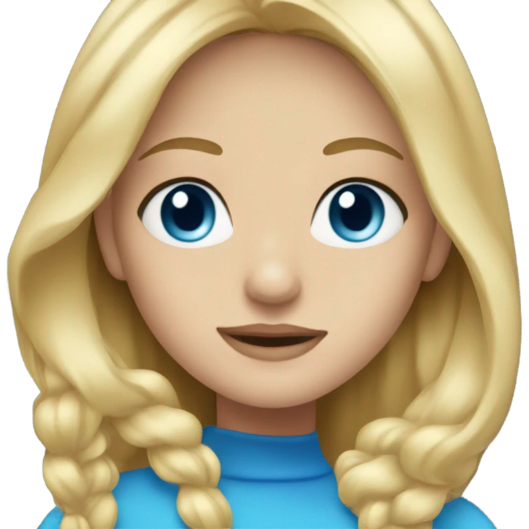 Blonde blue eyes  emoji
