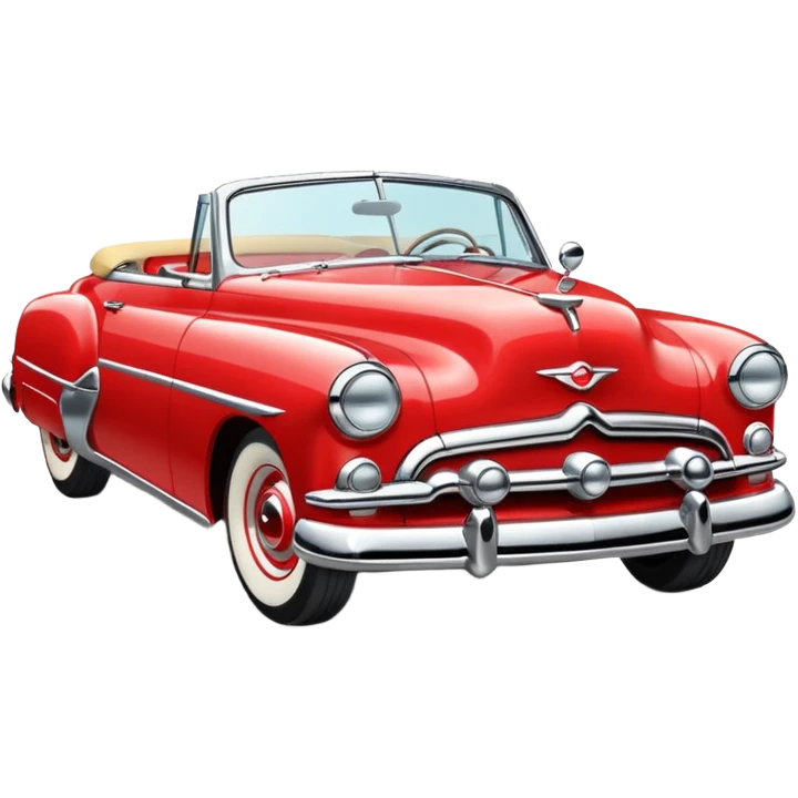 1950s convertible illustration emoji