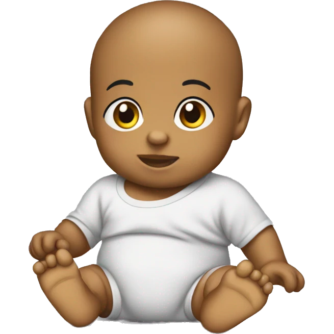 Bebe con chupete emoji